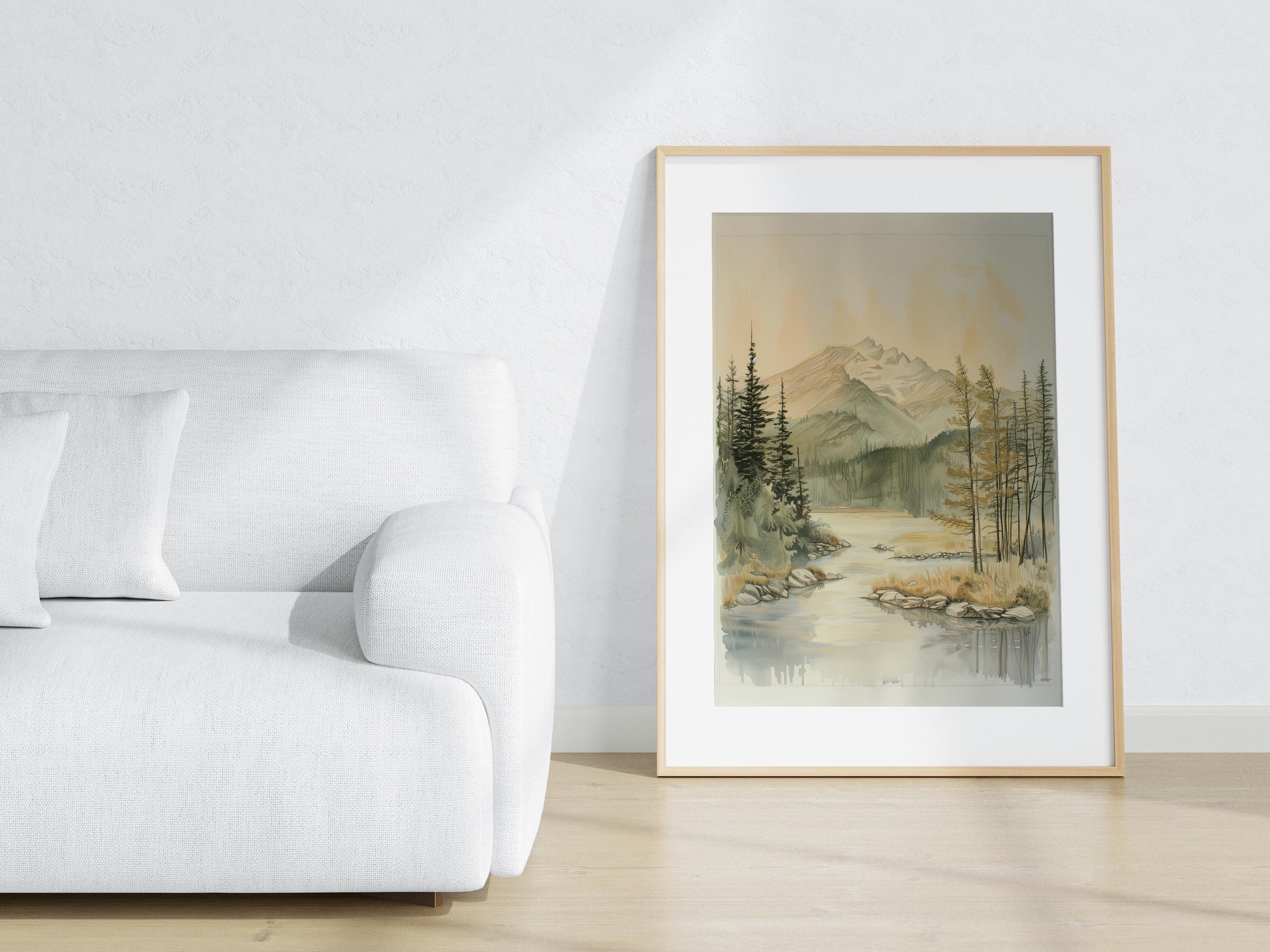 Whisper of Mountain Serenity- Gift idea, Gallery wall, Expressionism, Wall art, Art collection