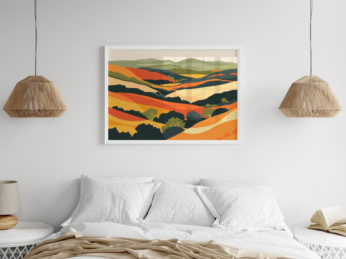 Geometric Harmony in the Texas Hill Country- Office Decoration, Harmonious Colors, Geometry, Eldon Peak, Wall Art