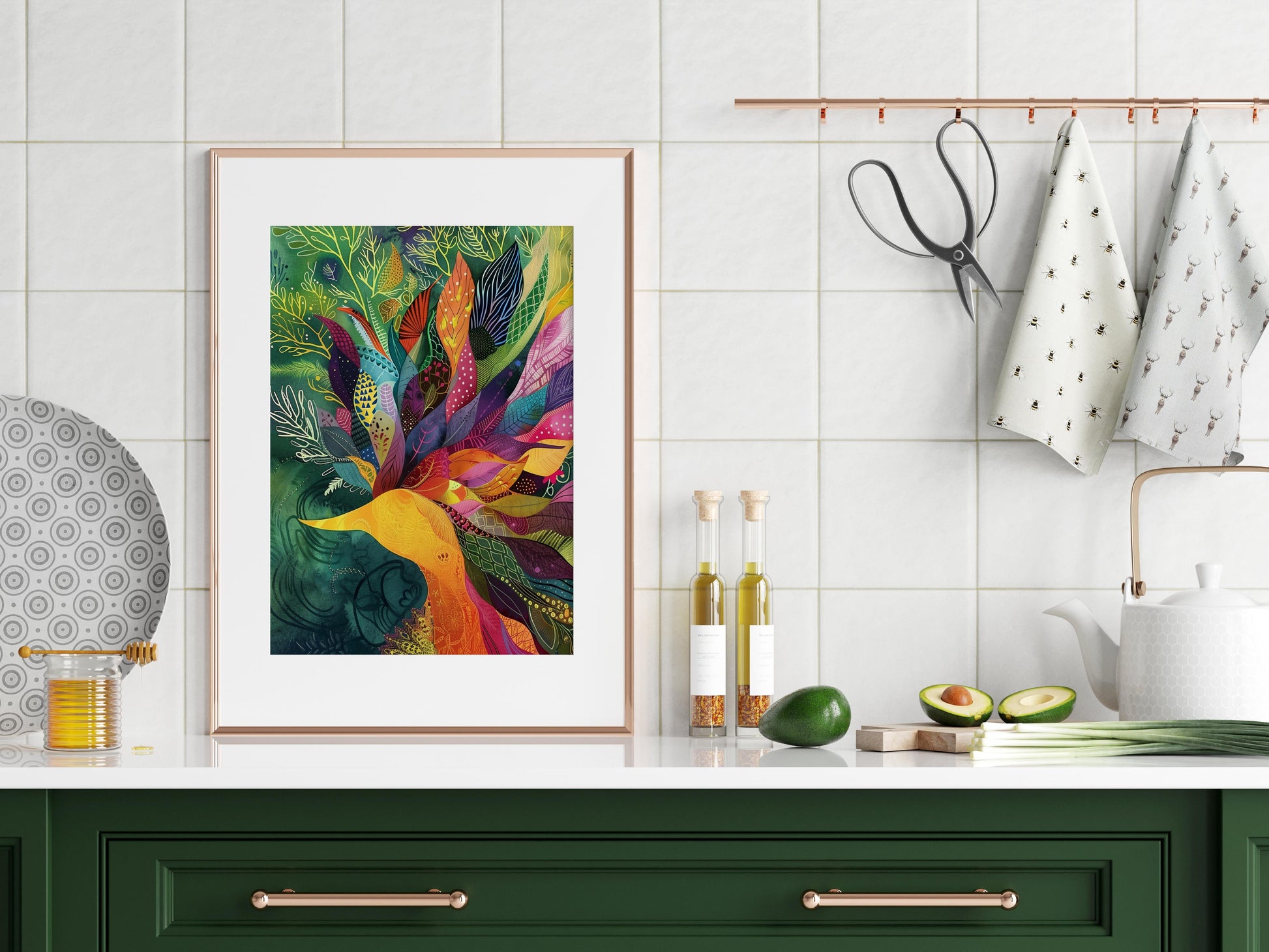 Botanical Symphony- Abstract Art, Botany, Eloise Belmonte, Geometry, Minimalism