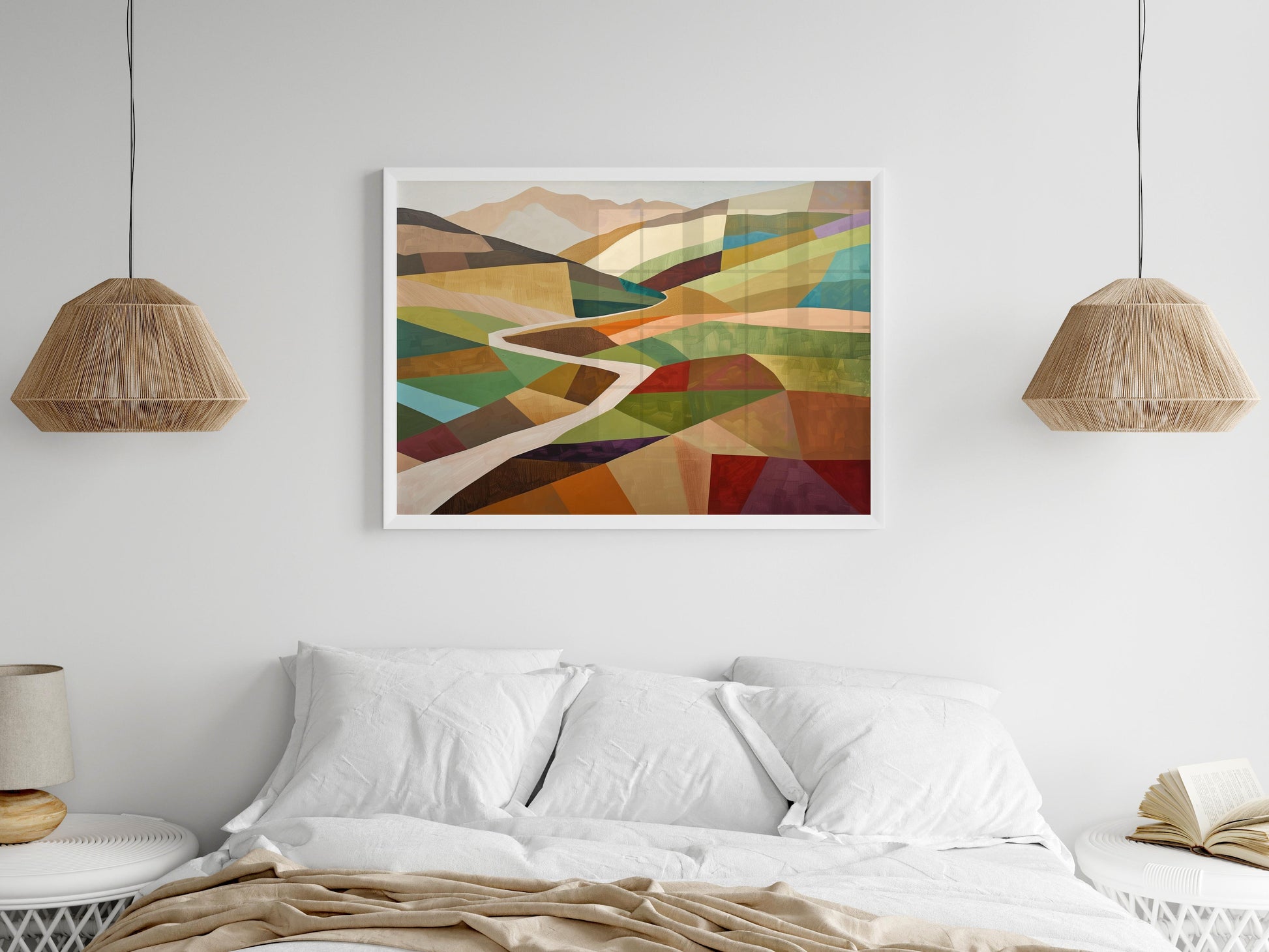 Spring Awakening by the Geometric Stream- Alejandra Navarro, place of calm, home decor, stream flow, vernal scene