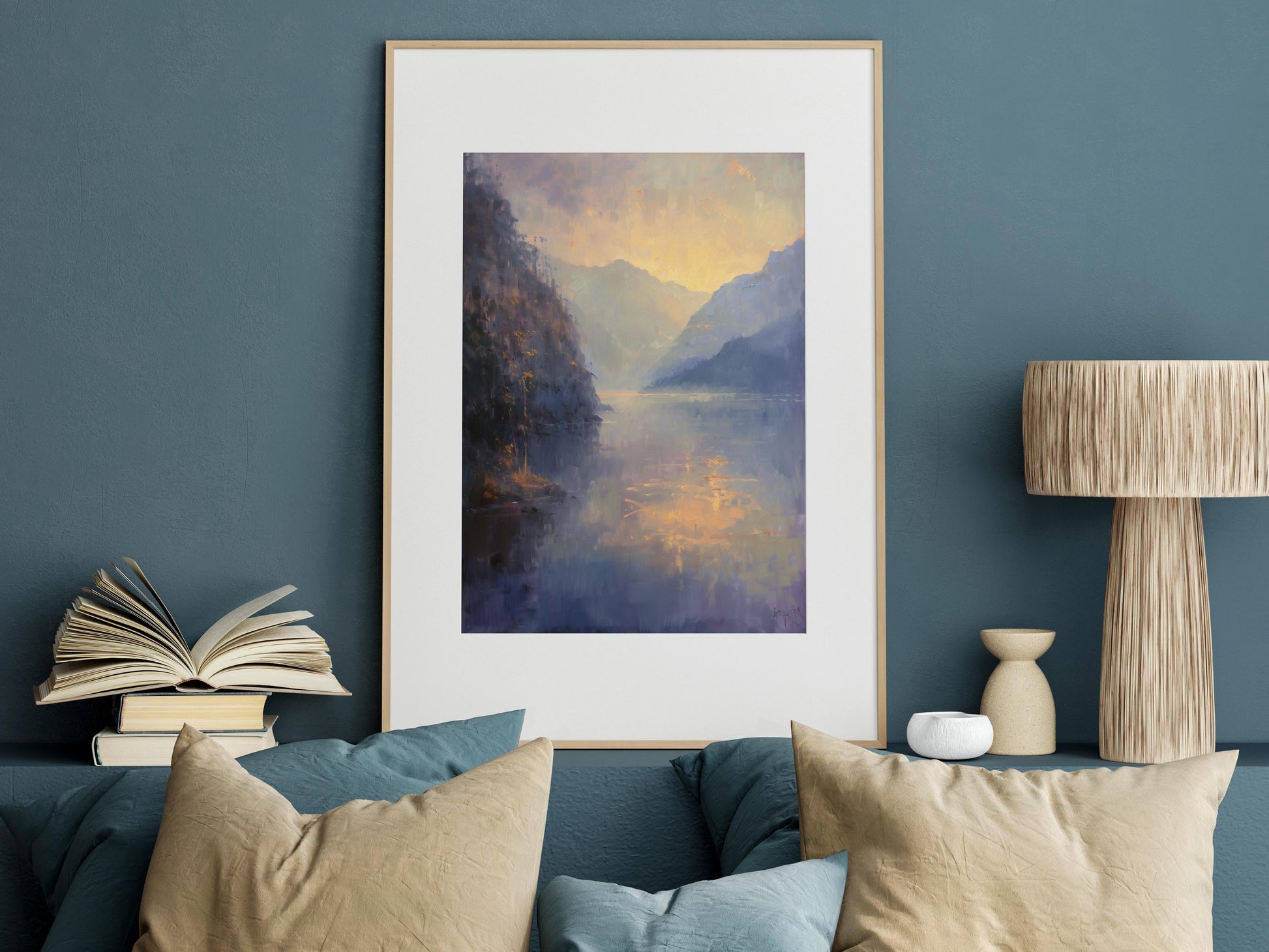 Dawn in the Misty Fjords- Nature, Mountain panorama, Sweden, Fjord, Connection to nature