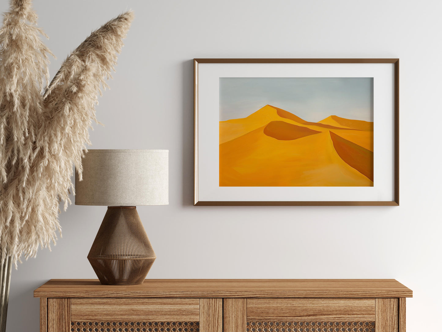 Echoes of the Sahara- Desert, Abstract Art, Modern Art, Harmony, Stylized