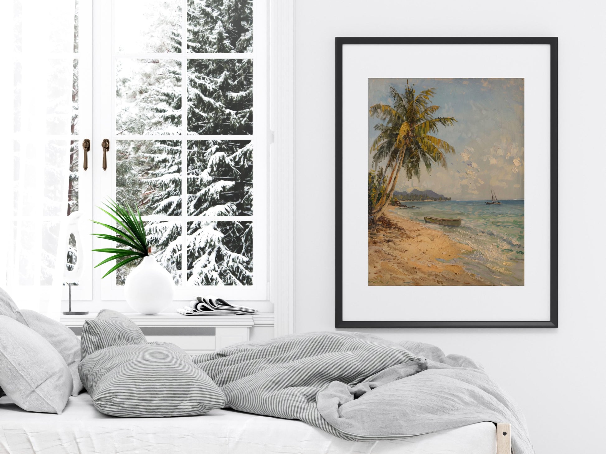 Dawn at the Hidden Beach- Mexican art, Impressionistic elements, Coastal landscape, Nature painting, Beach motif