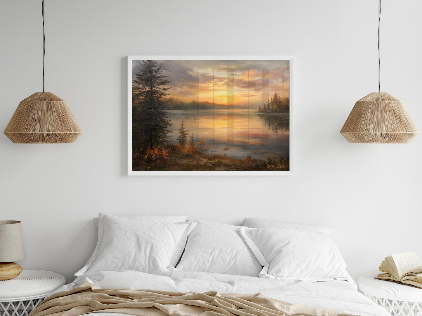 Dawn at Algonquin Park- Textures, Canada, Idyll, Canadian Rockies, Landscape Painting