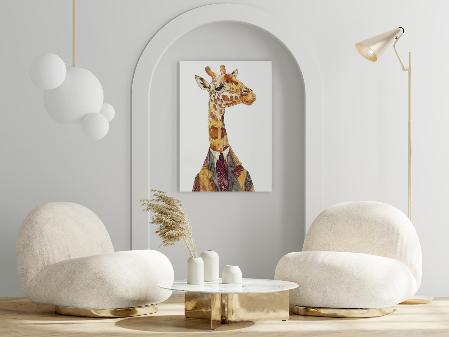 Der Elegante Träumer- Elegant, Ikonische Kunst, Contemporary Art, Skandinavische Mythen, Giraffe