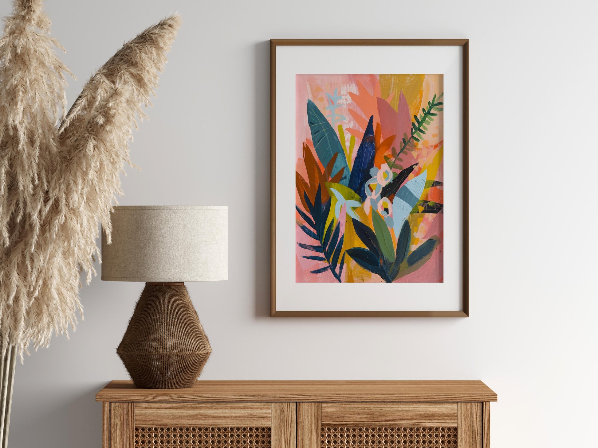 Florale Sinfonie- geometric abstraction, floral paintings, Aix-en-Provence, Modernism, botanical art