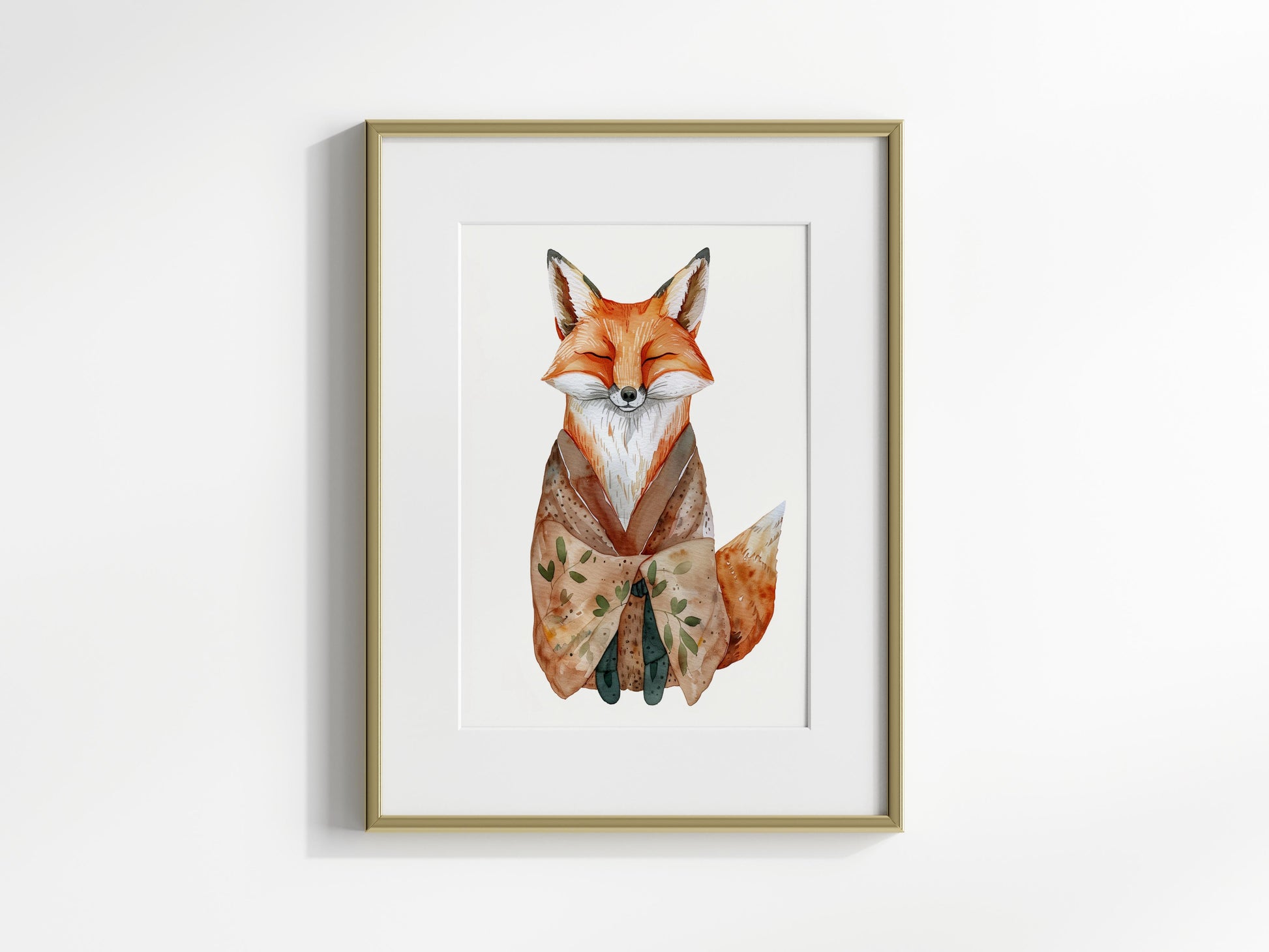 Der Träumer des Waldes- realism, Scandinavian, garment, fox, magic