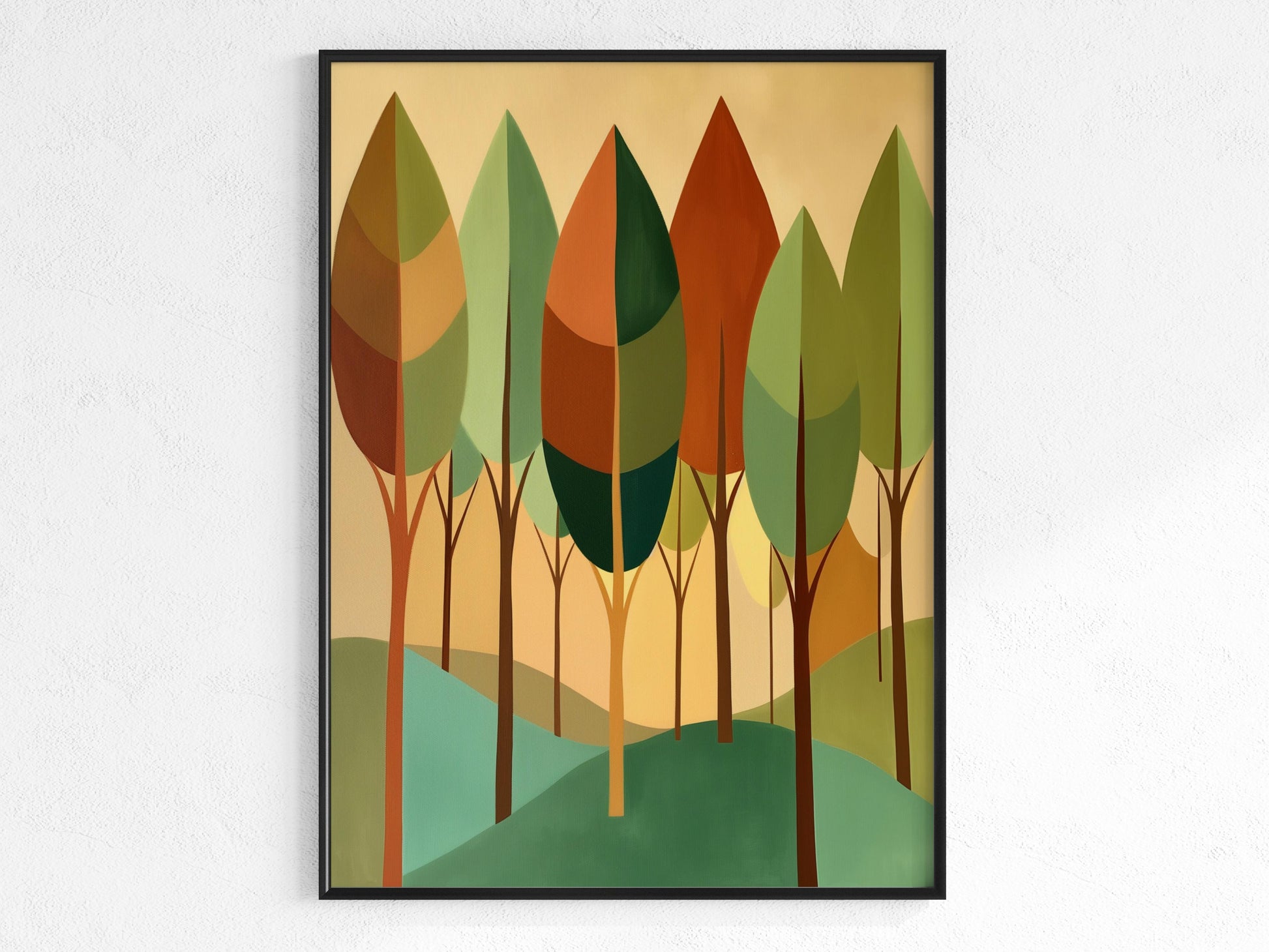 Forest Murmurs- Modernism, Retreat, Cubism, Geometric Abstraction, Spanish Art