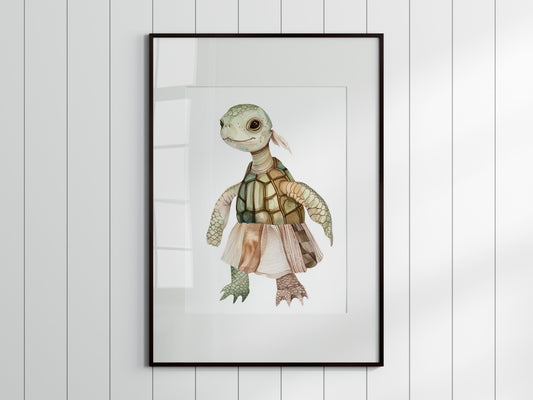 Turtle Tales by Eliana Solberg- wall decoration, turtle, mythical, watercolor, charming magic