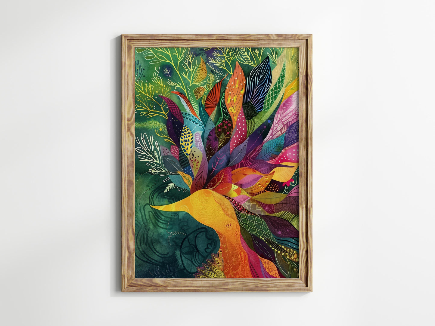 Botanical Symphony- Colorful, Abstract Art, Eloise Belmonte, Decorative, Botany